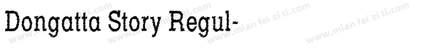 Dongatta Story Regul字体转换